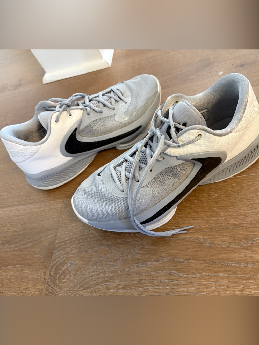 Nike Zoom Freak 4 TB Grey White Black Basketball DX6652-003 Men